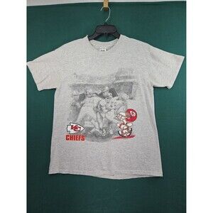 Vintage 90s Kansas City Chiefs Snoopy T-Shirt Men’s Large Single Stitch**READ**